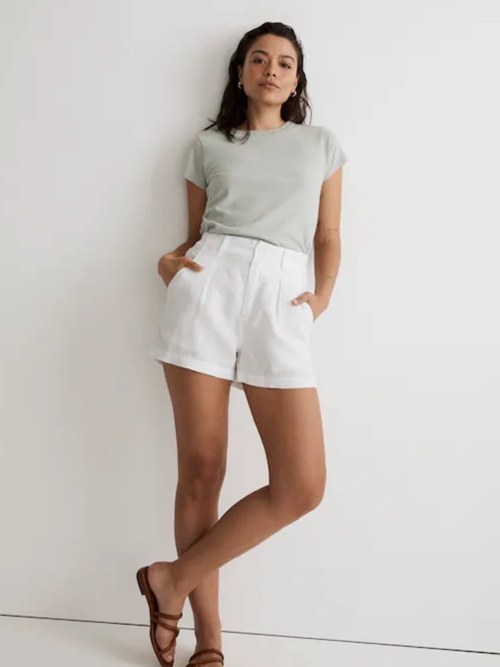 Madewell Softfade Cotton Perfect Vintage Tee Sage Mist Size XS NWT